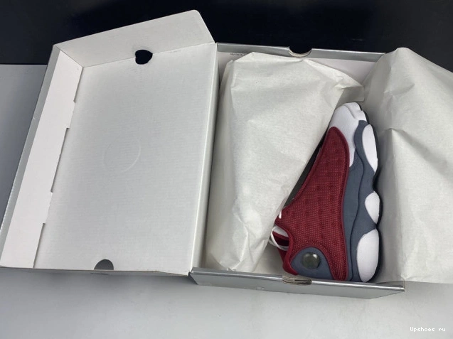 Air 414571-600 Flint 13 Grey Retro Red Jordan Gym 1017